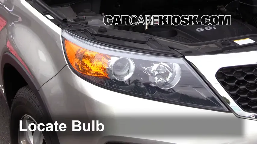 2013 Kia Sorento LX 2.4L 4 Cyl. Sport Utility (4 Door) Lights Turn Signal - Front (replace bulb)